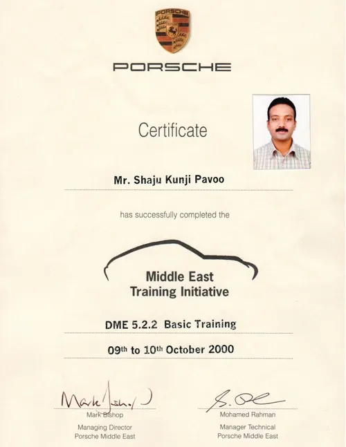 independent Porsche specialist Dubai